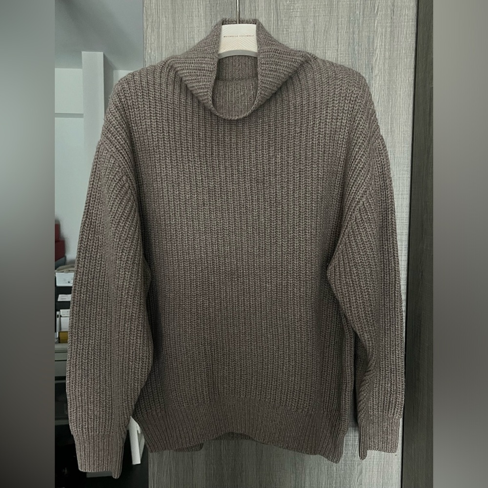 Wilfred oversize sweater in taupe color